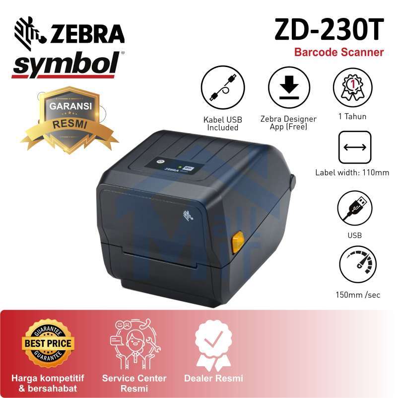 Jual Printer Barcode Zebra ZD-230T ZD-230 ZD230T ZD230 ZD 230 ...