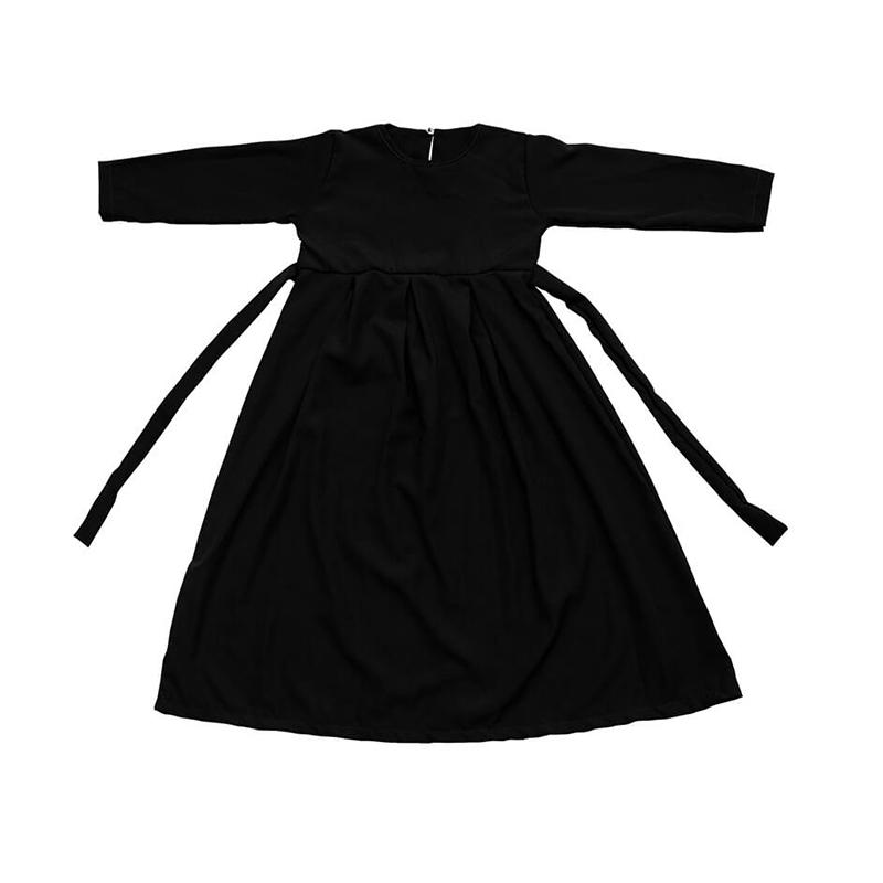 Jual Bajuyuli Wolfis Set Baju Gamis Anak Perempuan Dan Jilbab Polos Hitam Online Februari 2021 Blibli