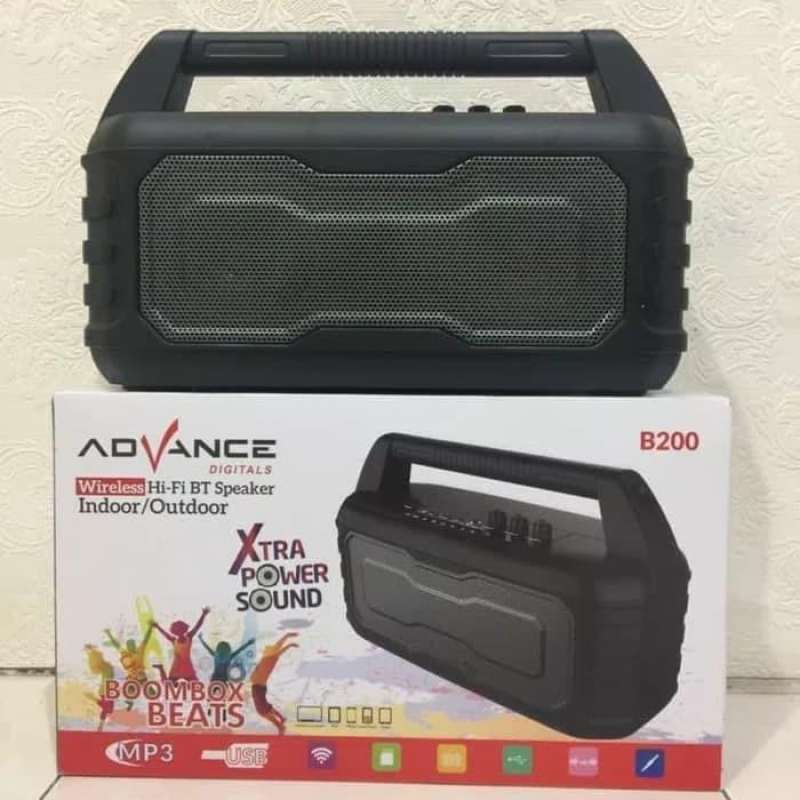 Jual Advance Speaker B200 Bluetooth Hi Fi Portable Wireless di