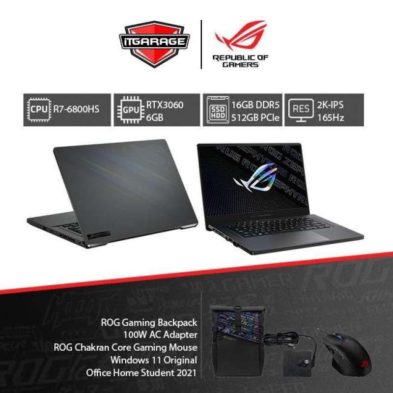 Asus Rog Zephyrus G15 GA503RM-R736G6G-O|R7-6800HS/16G/512G/RTX3060-6G