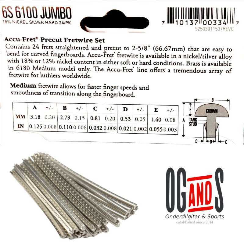 Dunlop 6100 2024 fret wire