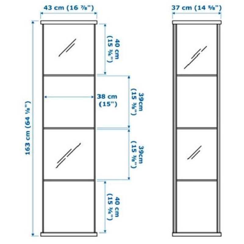 Rak kaca detolf sale ikea