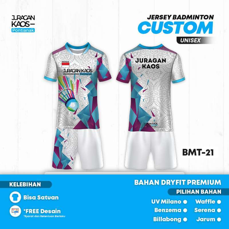 Custom discount jersey badminton