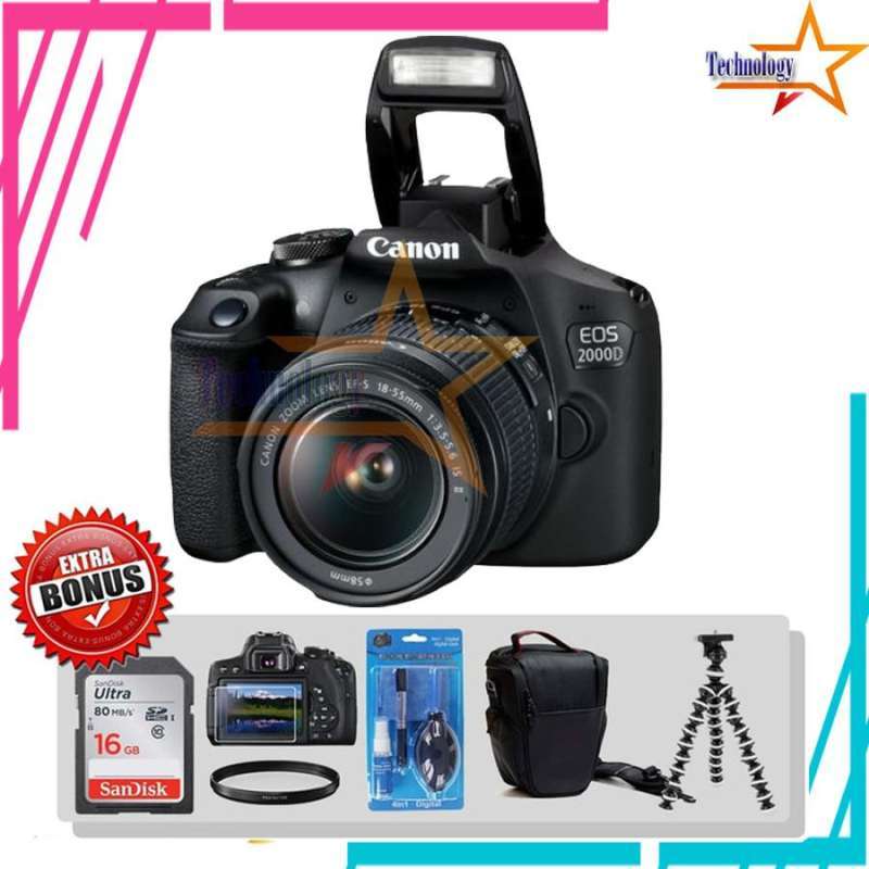 Canon 2000d Camera Connect For Canon Paket Kamera Canon Eos 2000D