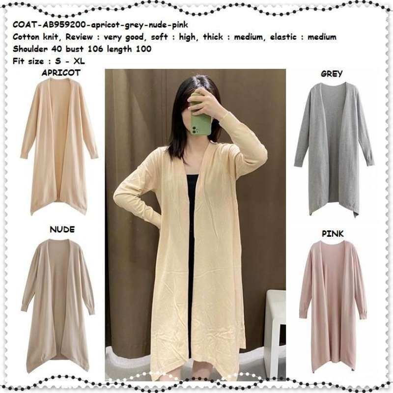 Baju long cardigan clearance