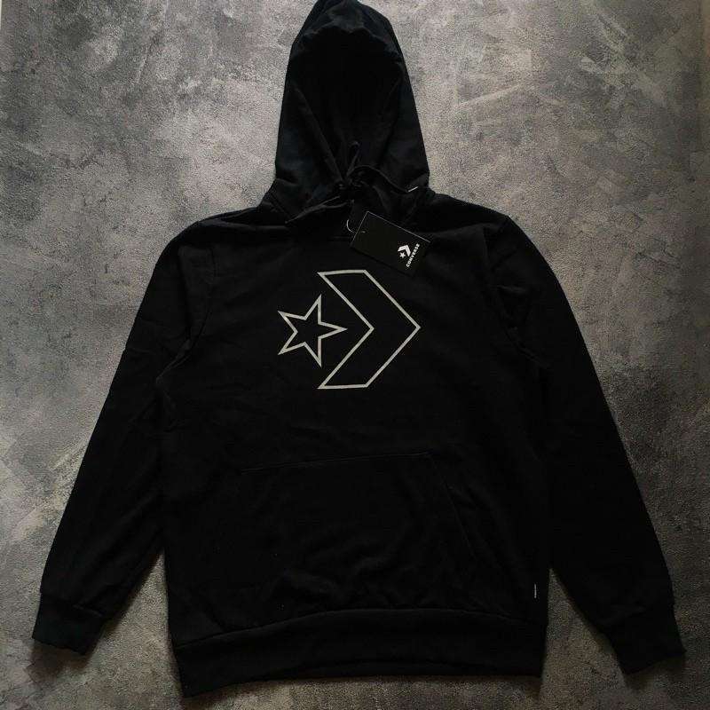 Jual Hoodie black jaket Converse all star mountain club nouva big