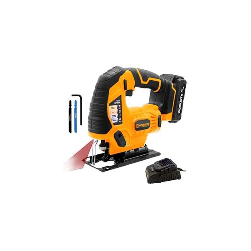 Mesin Jigsaw Gergaji Kayu Cordless 20V Worksite CJS326