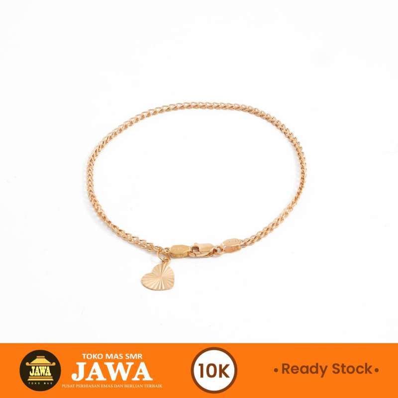 Jual Gelang Bracelet Emas Srudel Kadar 10K Toko Mas Jawa di Seller