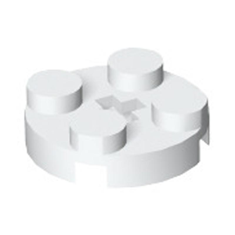 LEGO PARTS 403201 Plate 2x2 Round White