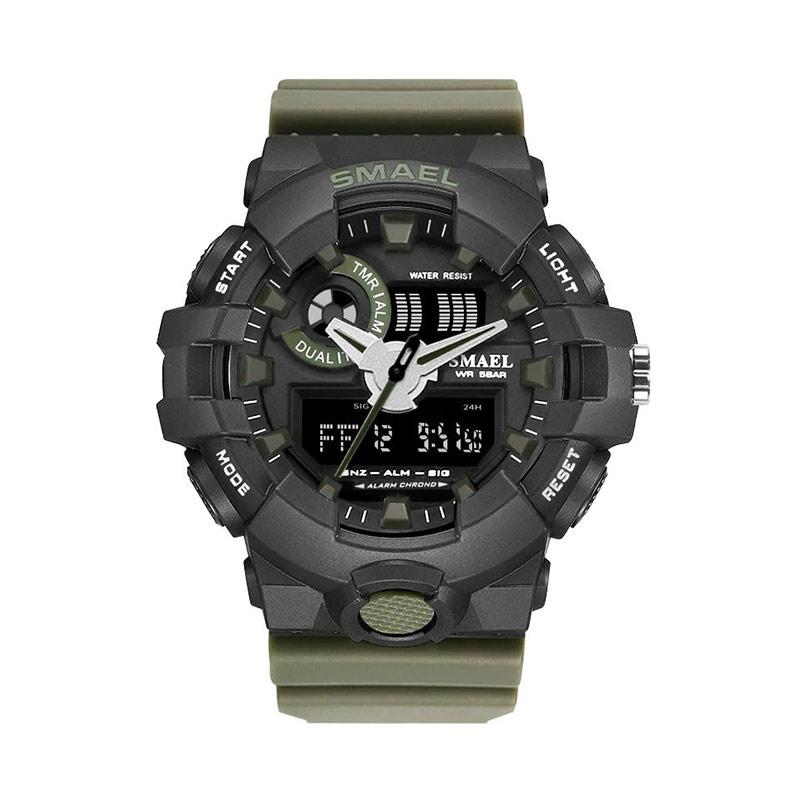 Promo Smael Sport Dual Time Jam Tangan Pria 1642 Original Black Diskon 36 Di Seller Smael Petemon Kota Surabaya Blibli