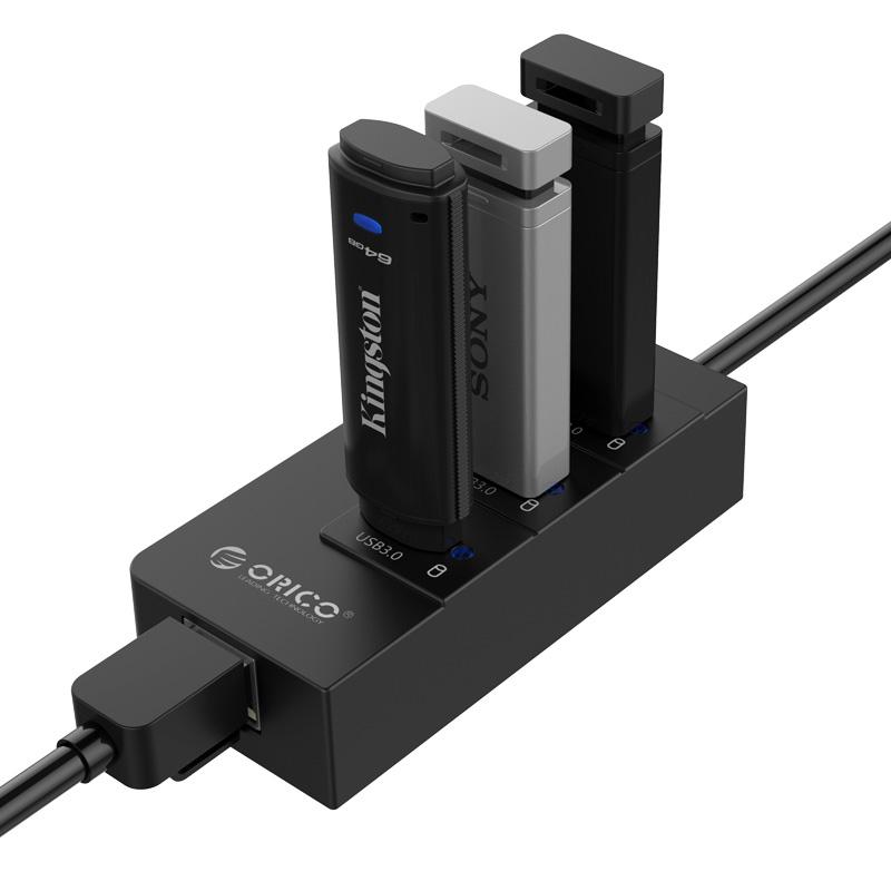 Jual ORICO HR01-U3 Port USB 3.0 Hub with RJ45 Lan Adapter di Seller Inti  Sukses Manyar Sabrangan, Kota Surabaya Blibli