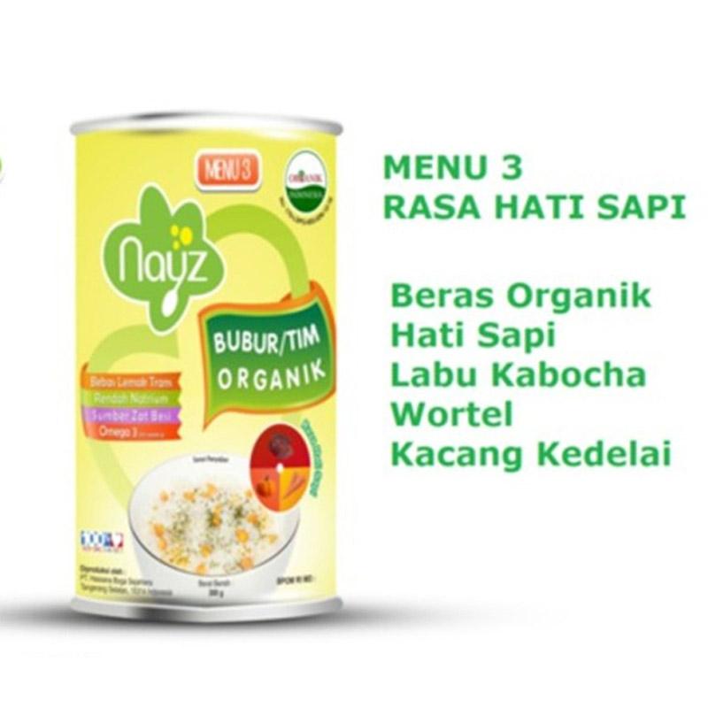 Jual Nayz Bubur Beras Tim Mpasi Bayi Organik Menu 3 Rasa Hati Sapi 300 G Online November 2020 Blibli