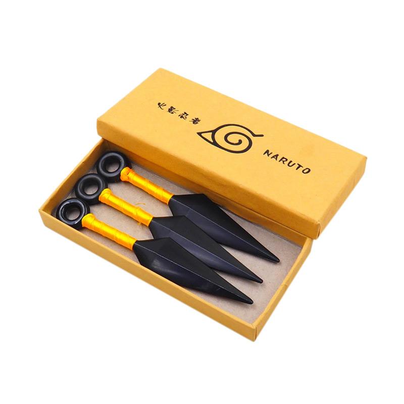 Jual Naruto Portable Plastic Throwing Dart Kunai Knives Set