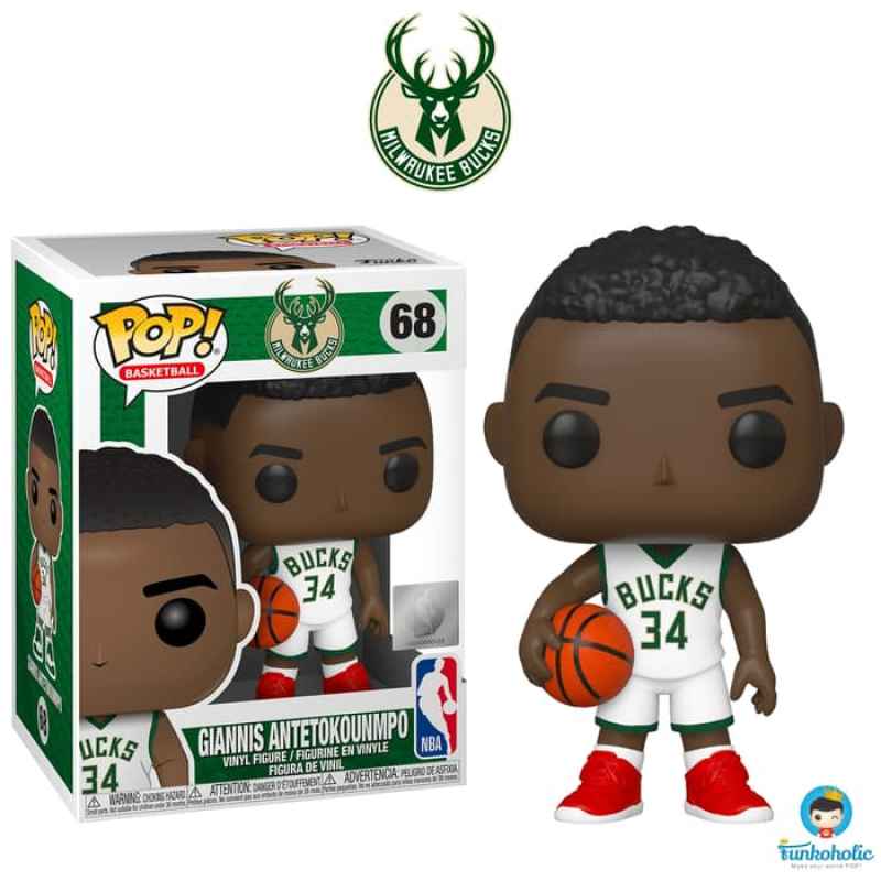 Funko POP! Basketball NBA Milwaukee Bucks Giannis Antetokounmpo #68  Action Figure