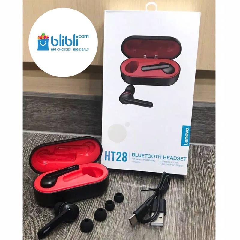 Jual Lenovo Ht28 Earpod Wireless Bluetooth Headset Original Bluetooth 5 0 Online November 2020 Blibli