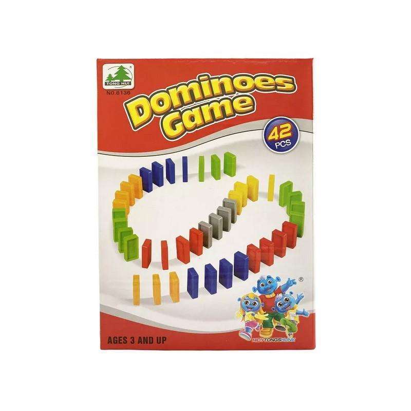 【並行輸入品】 Point Games Domino Smash   42 Pcs Building Blocks Racing Tile Ga Classic 91 Numbered Domino Tiles Double 12 Dominoes in Tin Can- Classic Game  - Walmart.com