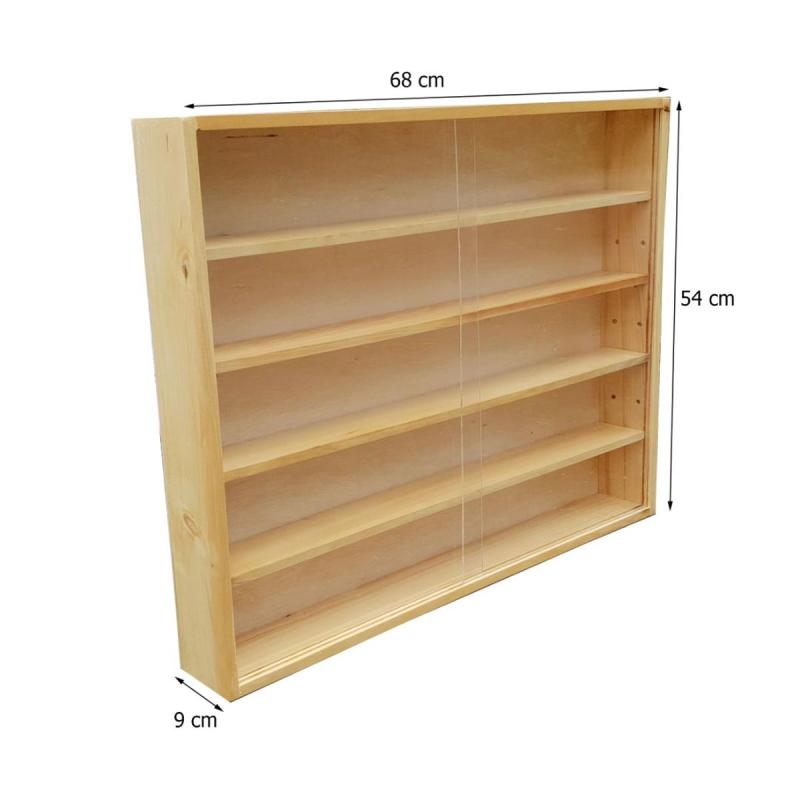 Dutch Wood Rak Display Mainan for All Size Diecast 5 Baris