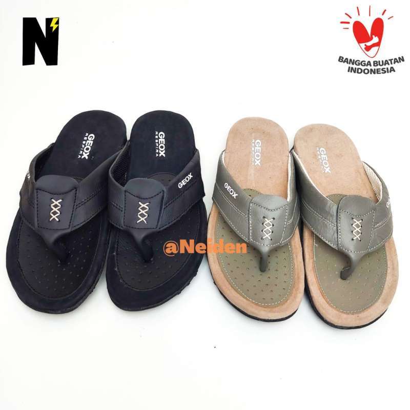 Sandal Kulit Jepit Geox Respira Casual Berkualitas