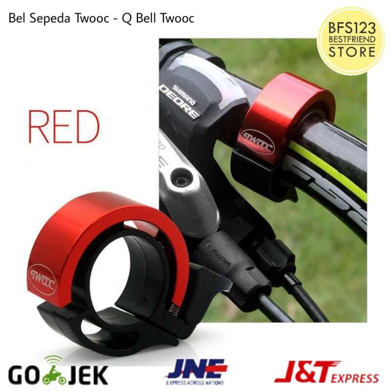 Promo Twooc Q Bell Bel Sepeda Merah Diskon 50 di Seller