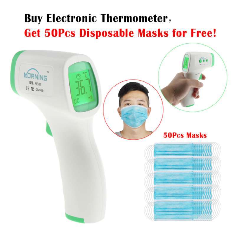 Jual Oem Lcd Non Contact Ir Infrared Thermometer Baby Adults Ear Forehead Thermometer Online September 2020 Blibli Com