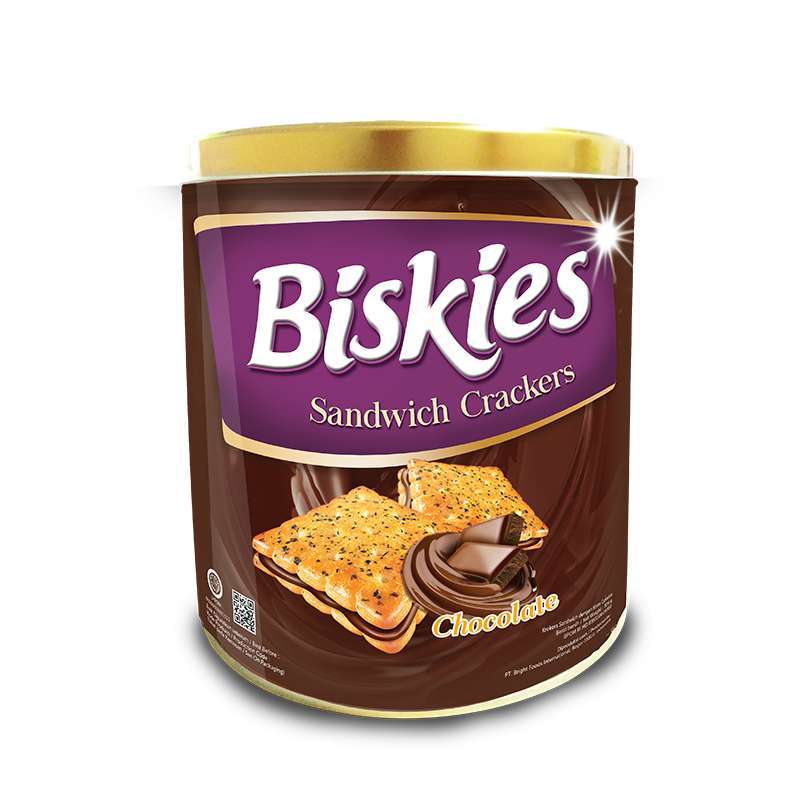 Jual Biskies Sandwich Crackers Chocolate Tin 306 Gr Online Mei