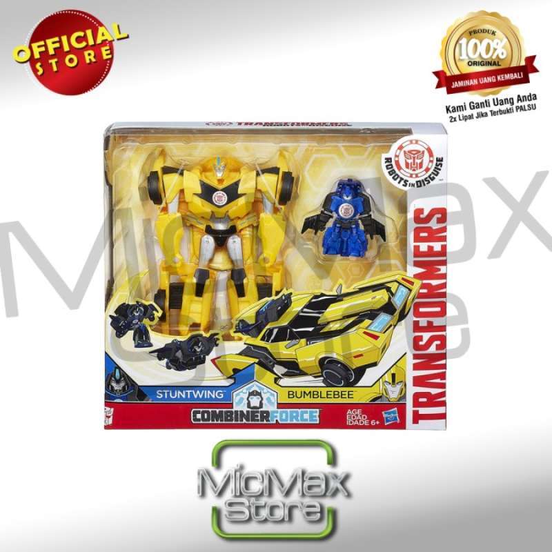Promo Transformers Stuntwing Bumblebee Combiner Force Robots In