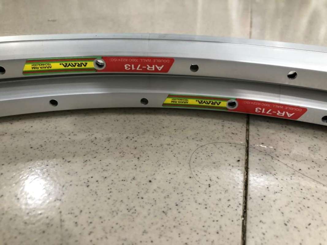 Jual VELG RIMS ARAYA AR 713 SILVER 622 x 15c RIM BRAKE NOS VINTAGE