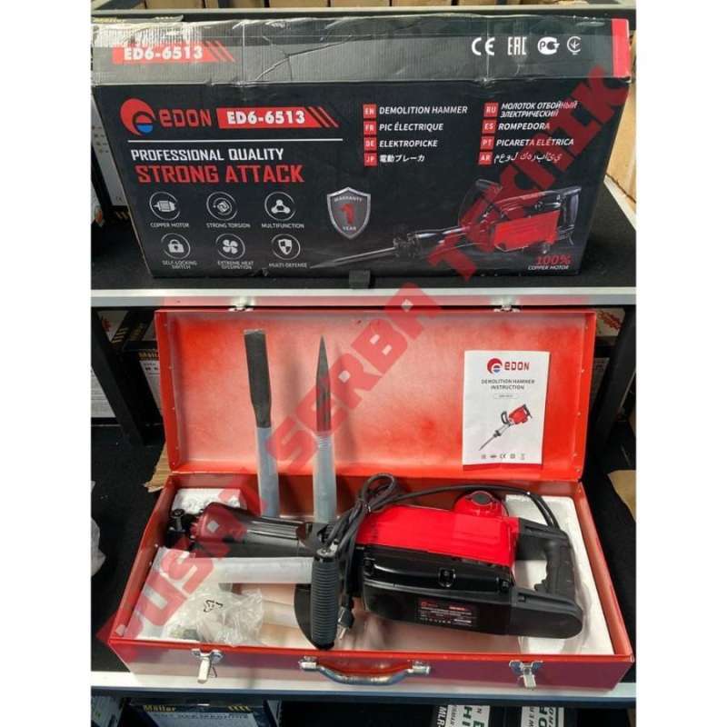 Jual Mesin Bobok Beton Demolition Hammer Jack Hammer EDON ED6 6513
