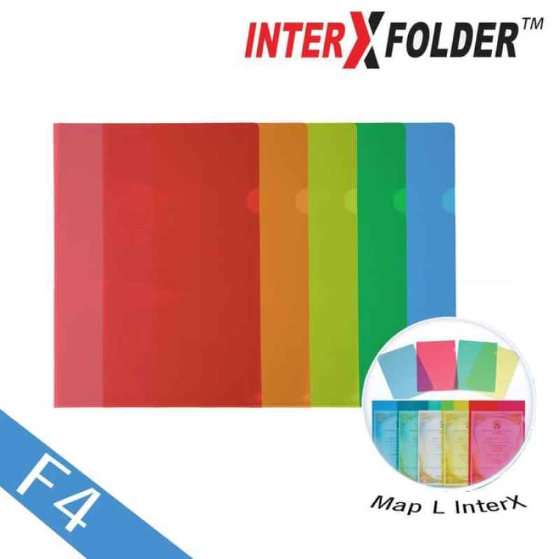 Jual Interx Folder Lfx 100f F4 Premium Map L Clear Sleeves 1 Pack 12 Pcs Online September 2020 Blibli Com