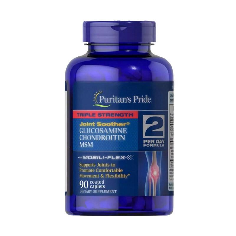 Jual Puritan S Pride Triple Strength Glucosamine Chondroitin Msm Suplemen Kesehatan 90 Tablets Botol Online Oktober 2020 Blibli Com