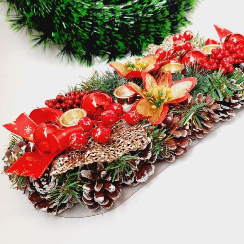 Dekorasi Tempat Lilin Natal Promo Tempat Lilin Natal Besar Dekorasi Kado Natal Hiasan Christmas Krans Diskon 16% di Seller Hafizh Store 2 - Kota Jakarta Selatan, DKI Jakarta | Blibli