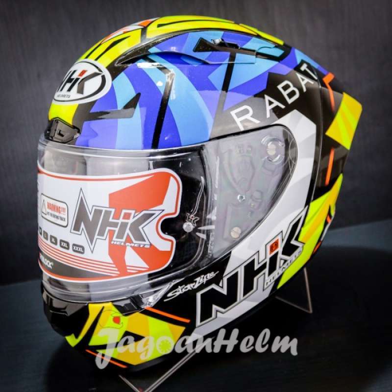 Promo NHK HELM GPR TECH STREET TITO RABAT BLACK BLUE GP R TECH