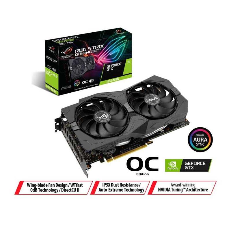Jual Asus Rog Strix Geforce Gtx 1650 Super Oc Edition 4gb Gddr6 Gtx1650s O4g Gaming Vga Hitam Online November 2020 Blibli
