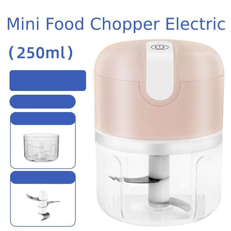 Jual Mini Food Chopper Electric Charging USB Blender Portable