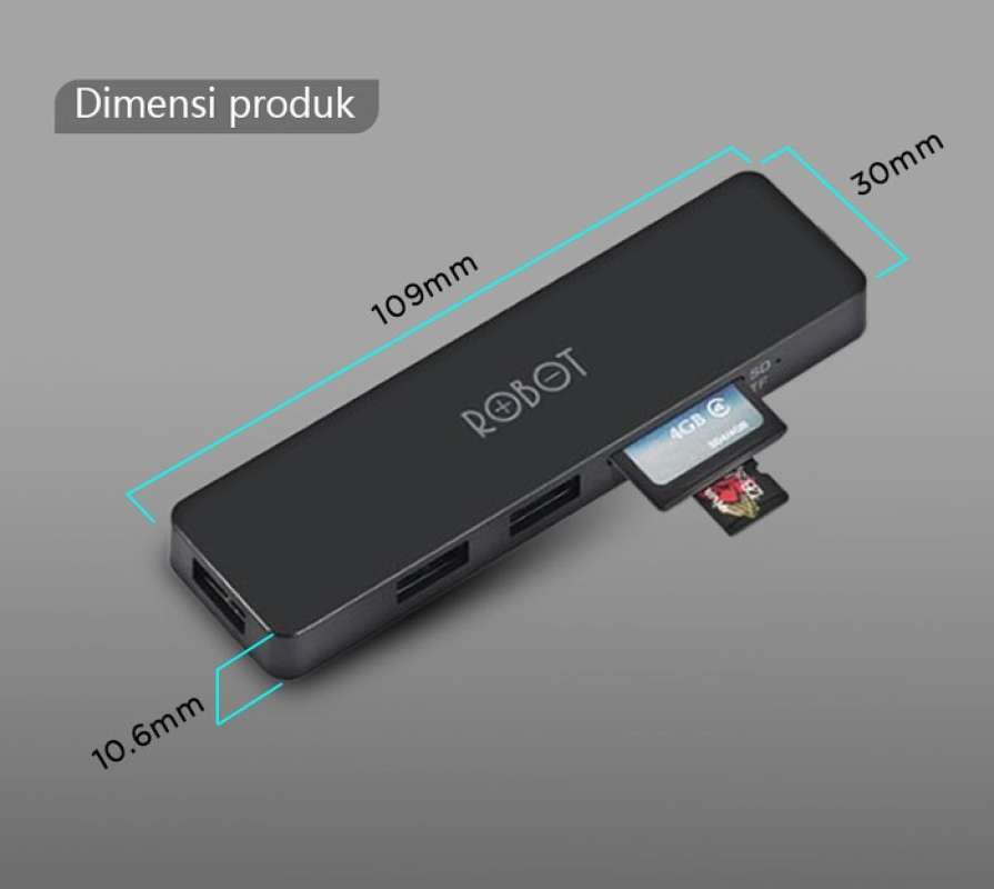 Jual Robot Ht240 Usb Type C Hub Hitam 5 In 1 Murah Mei 2021 Blibli Jual Robot Ht240 Usb Type C Hub Hitam 5 In 1 Murah Mei 2021 Blibli