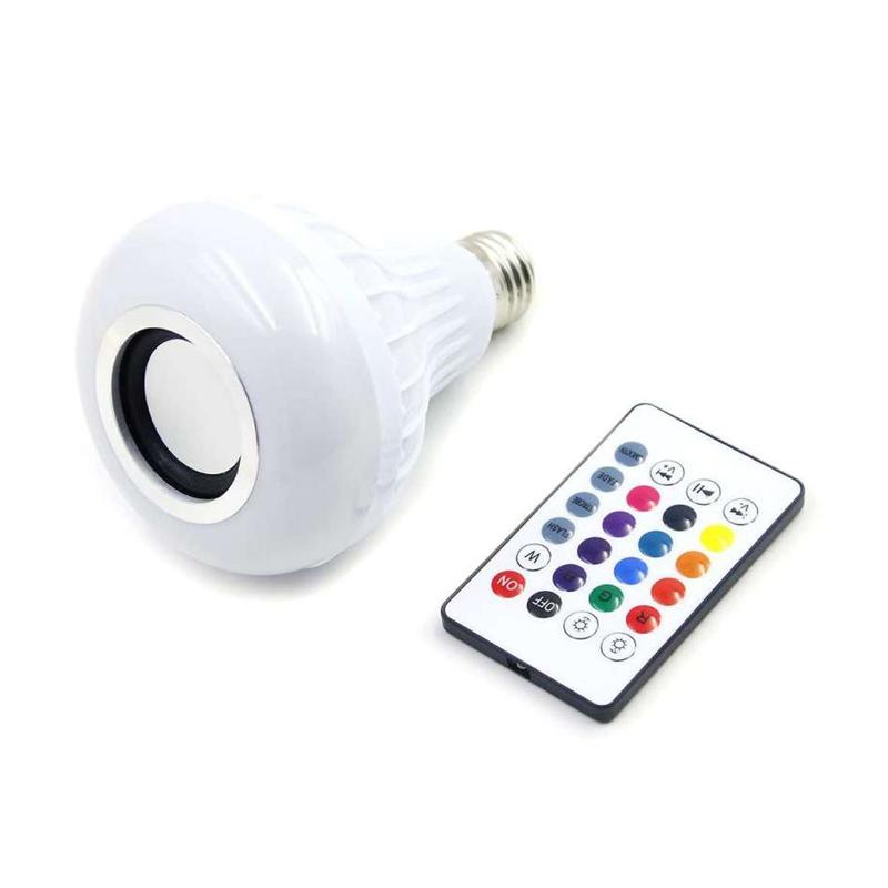 haveart gbkof gitex led rgb e27 bohlam lampu with bluetooth speaker 12w