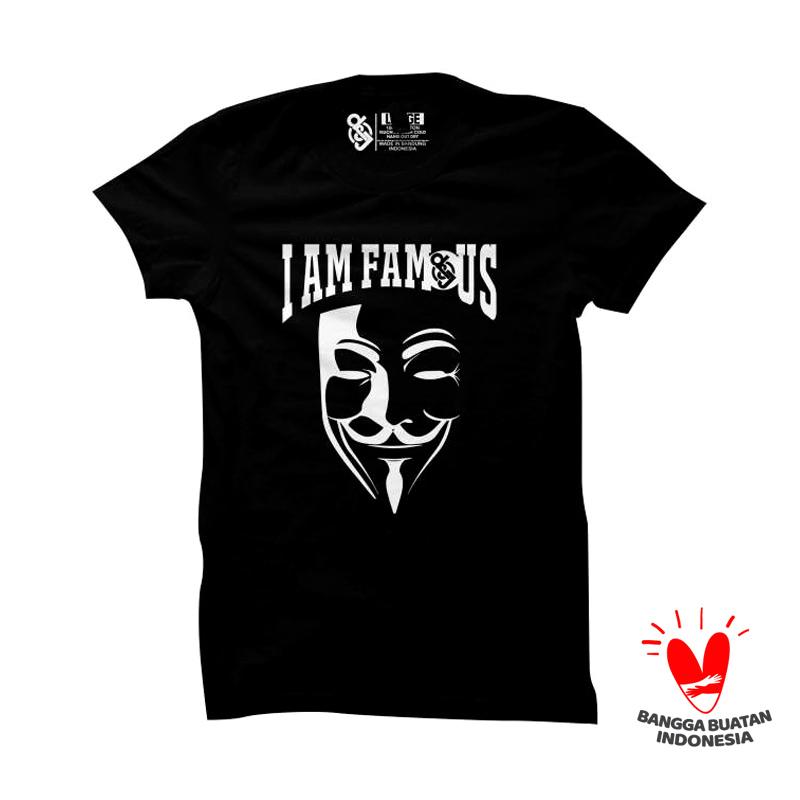 Jual D G I Am Famous T Shirt Pria Hitam Online November 2020 Blibli Com