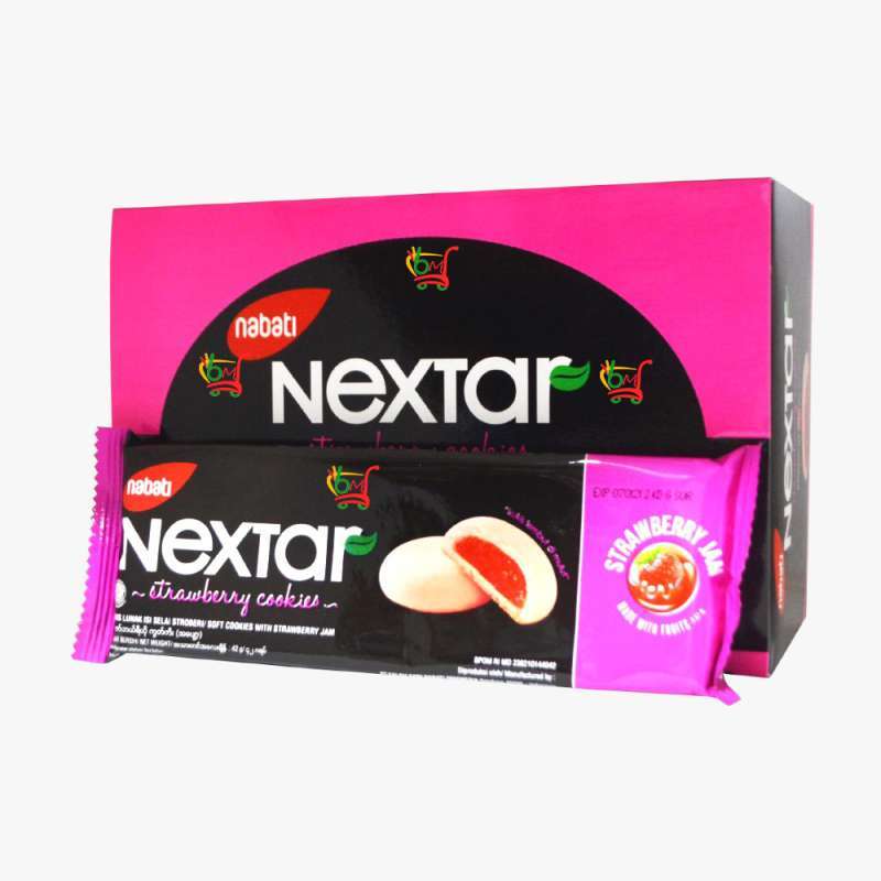 Jual Bdg Nextar Nabati Strawberry Cookies Nastar 10 Pcs X 42 G Kemasan Box Murah Mei 2021 Blibli