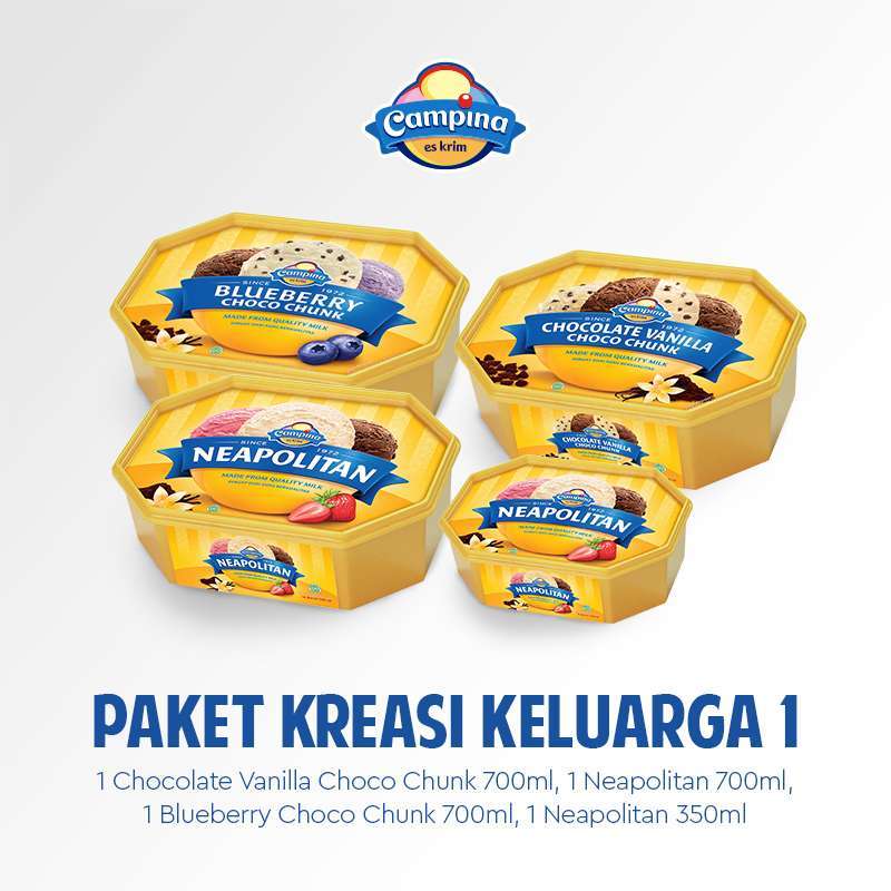 Jual Campina Kreasi Keluarga 1 Paket Ice Cream Online September 2020 Blibli Com