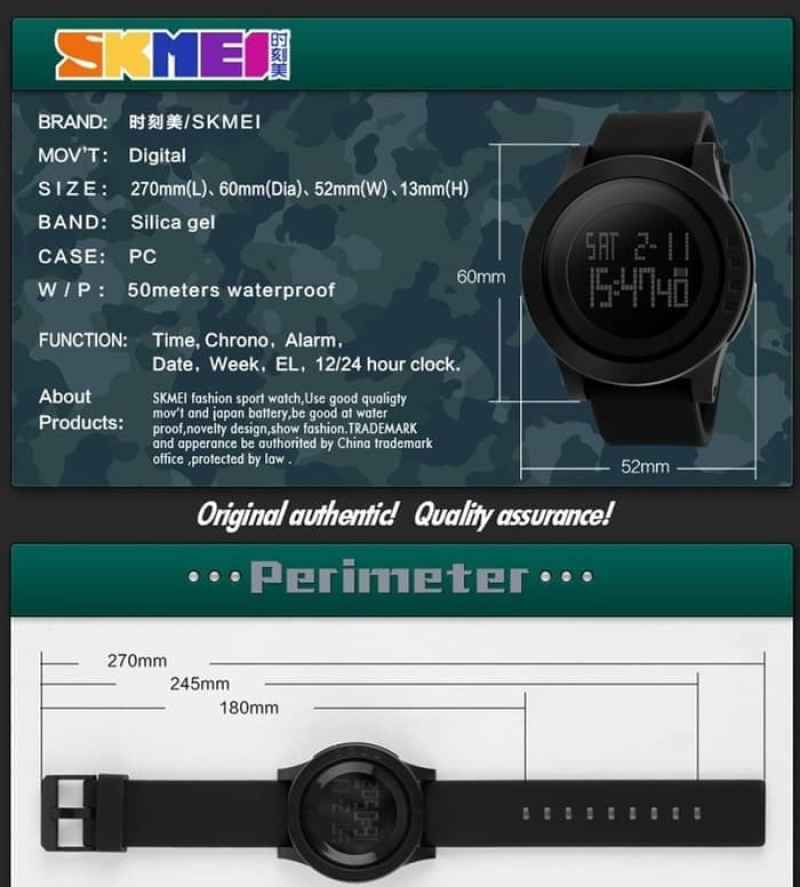 Promo Skmei 1193 Digital Jam Tangan Wanita Black Diskon 60 Di Seller Skmei Official Store Jatimulya Kab. Tangerang Blibli
