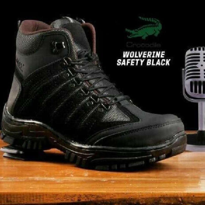 Jual CROCODILE WOLFRIN SEPATU BOOTS SAFETY UJUNG BESI TRACKING