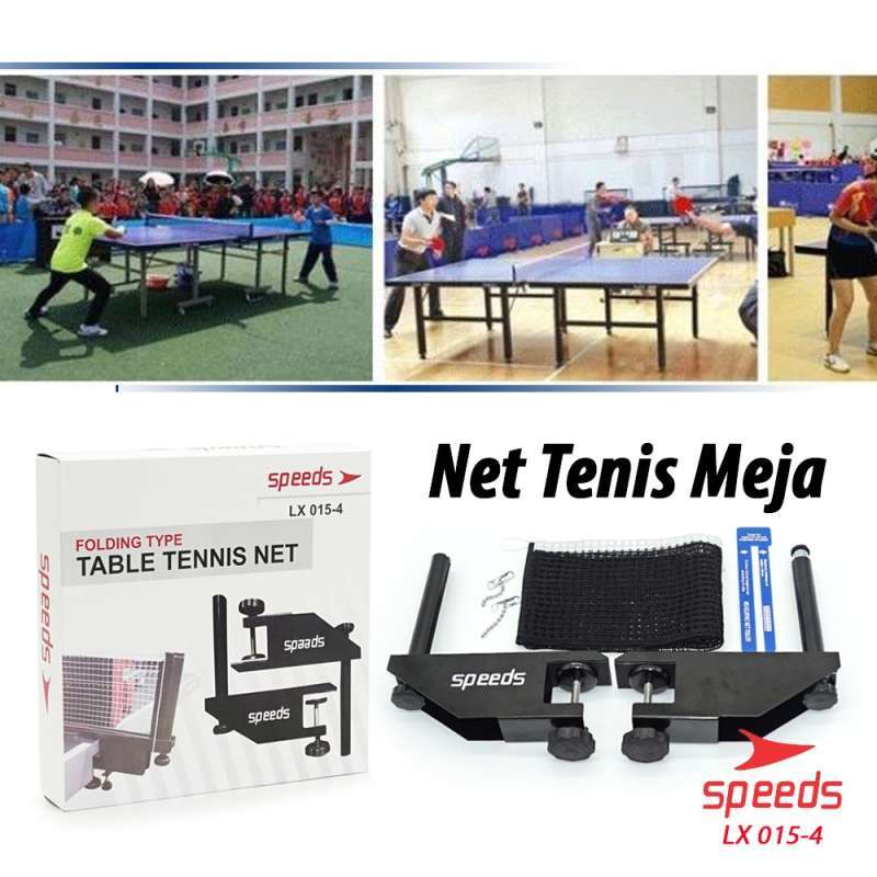 speeds tiang net jaring tenis meja biru 015 3
