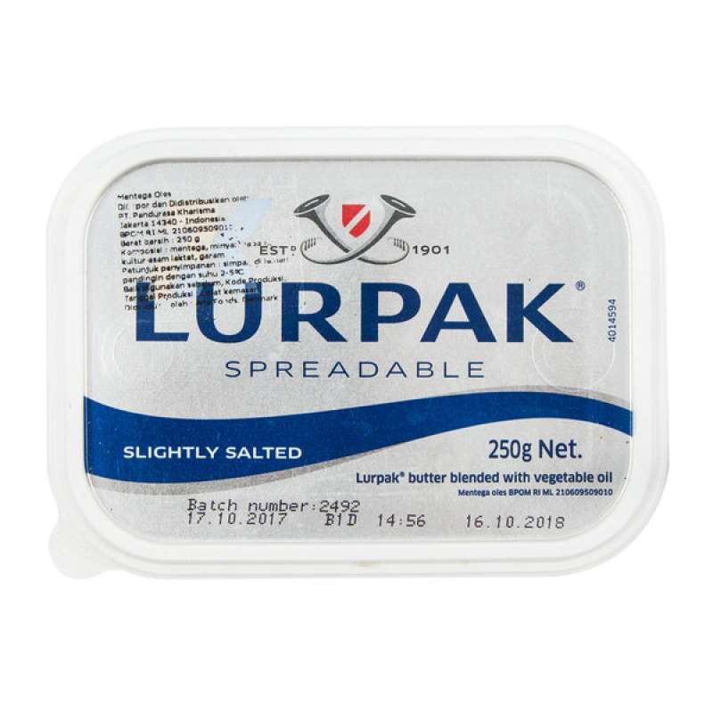 Promo Lurpak Spreadable Slightly Salted Butter 250gr - Mentega Oles Asin Di Seller Loekeren Mart - Kota Jakarta Barat Dki Jakarta Blibli