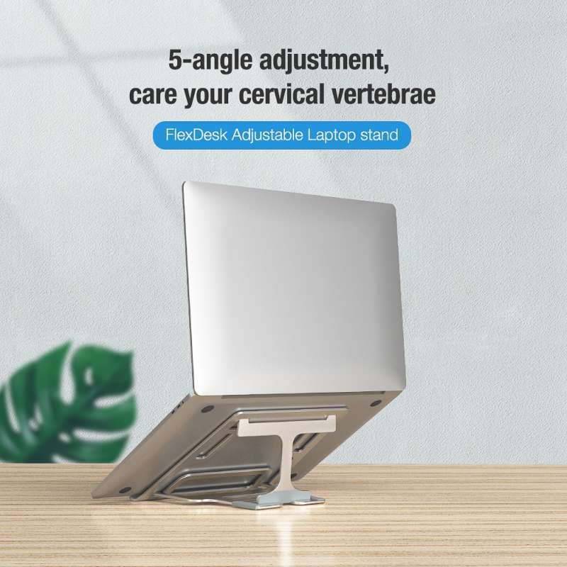 Jual Nillkin Adjustable Laptop Stand Flex Desk For Macbook Laptop Notebook Online November 2020 Blibli Com