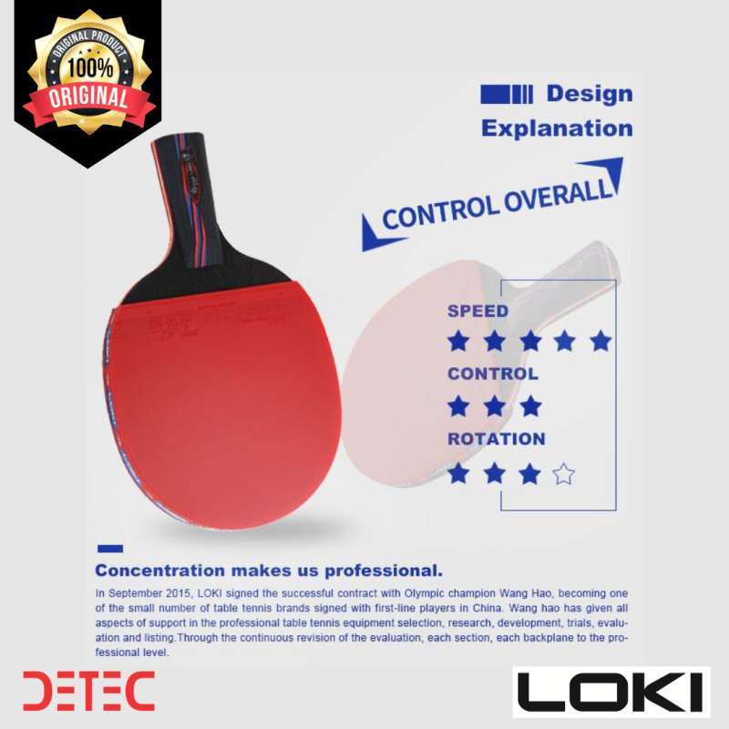 loki m series 3 star pingpong bat tenis meja raket