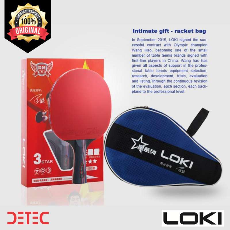 Jual Loki M Series 3 Star Pingpong Bat Tenis Meja Raket Online Desember 2020 Blibli