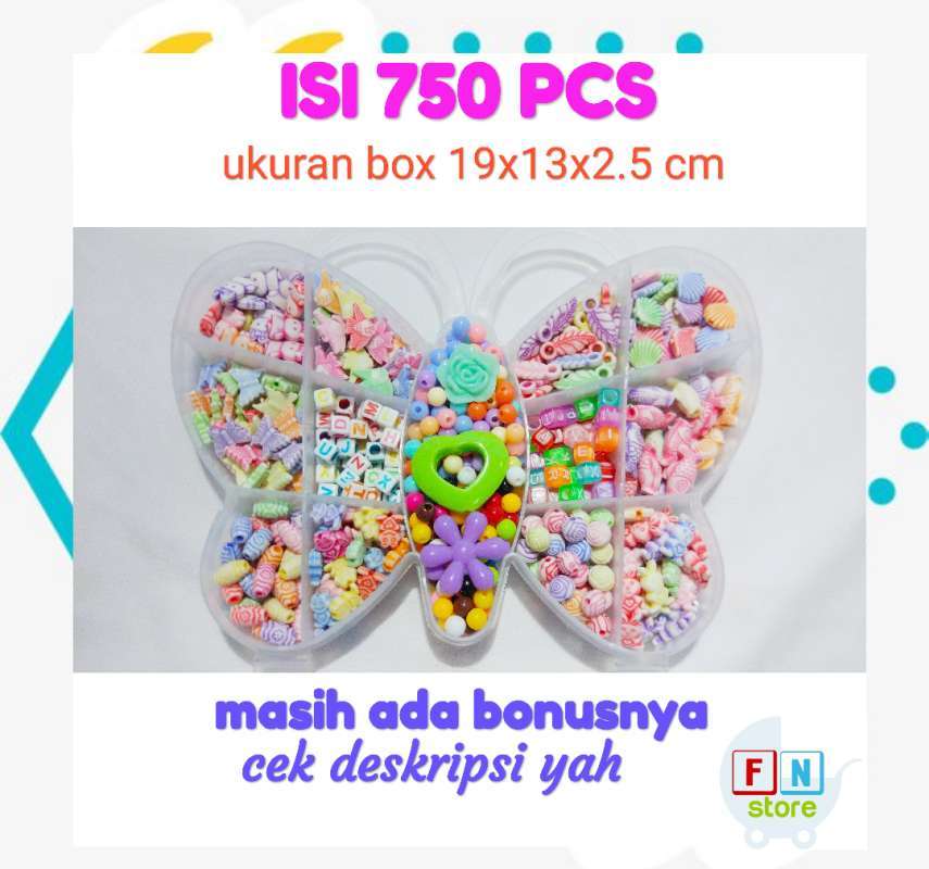 Jual Mainan Edukasi Anak Perempuan Manik Meronce Gelang Dan Kalung Diy Box Kupu Kupu Online Januari 2021 Blibli