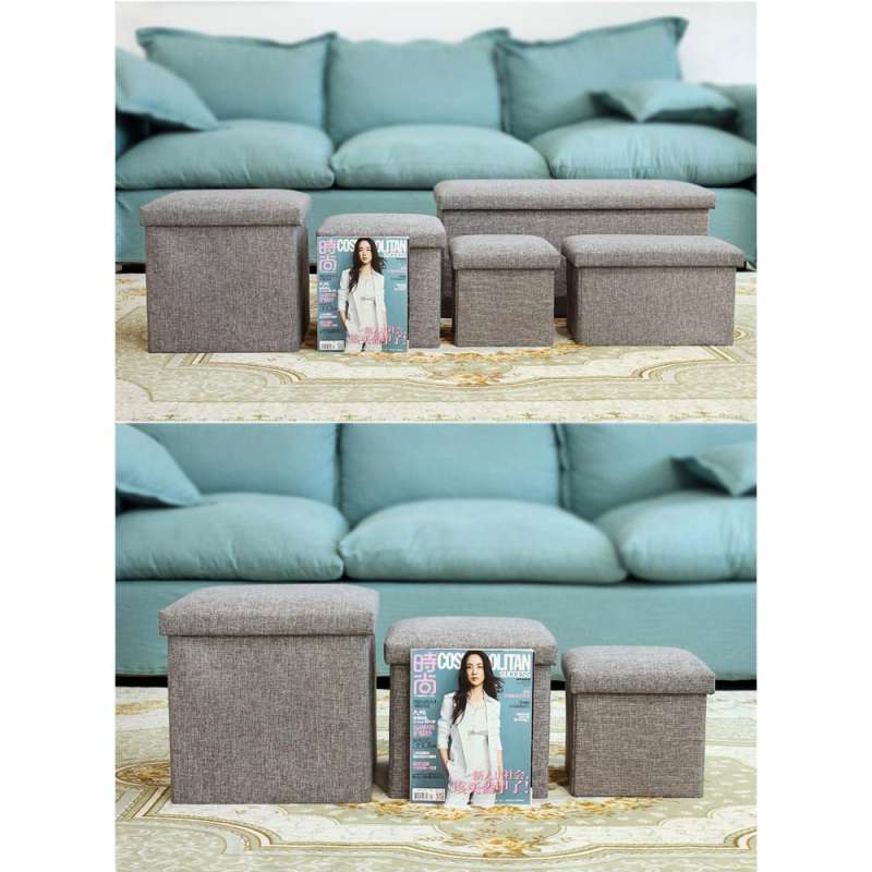 sofa kotak penyimpanan barang 50x30x30cm l170402 gray