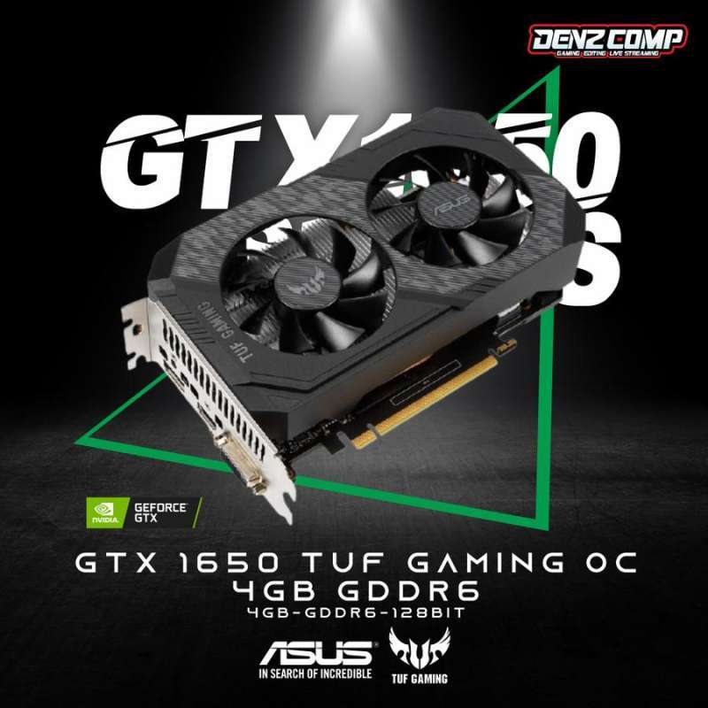 Gaming Oc 4gb Gddr6 Gtx 1650 Oc Asus Tuf Jual VGA Asus Tuf Gaming