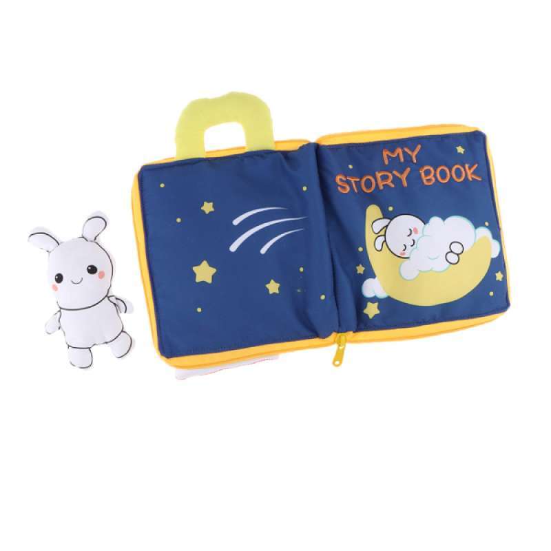 Jual Baby Development 3d Rabbit Cloth Bed Book Story Telling Early Education Toy Online September 2020 Blibli Com